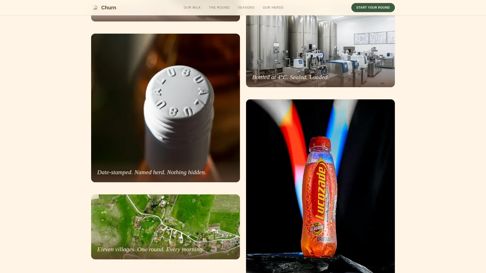 Fresh Dawn Dairy Delivery Landing Page Template