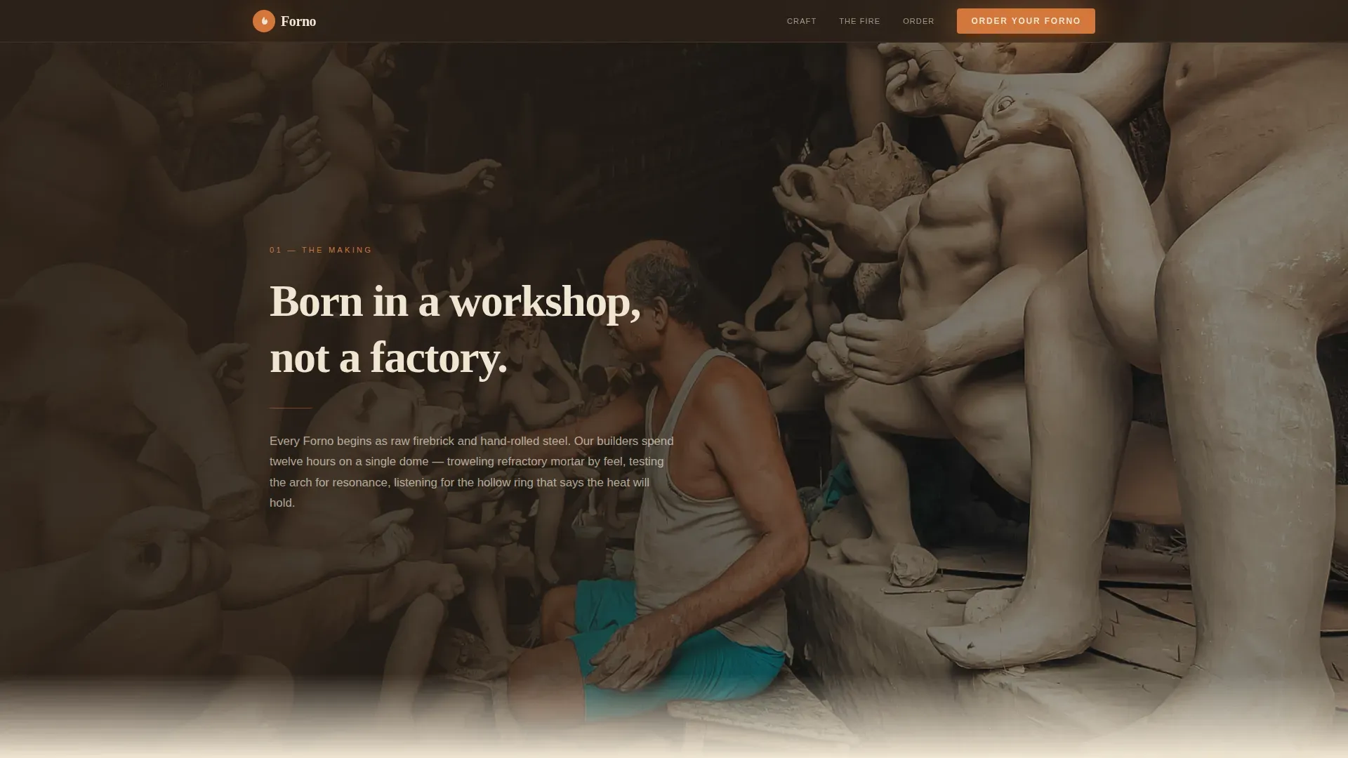 Artisan Mobile Pizza Oven Landing Page Template