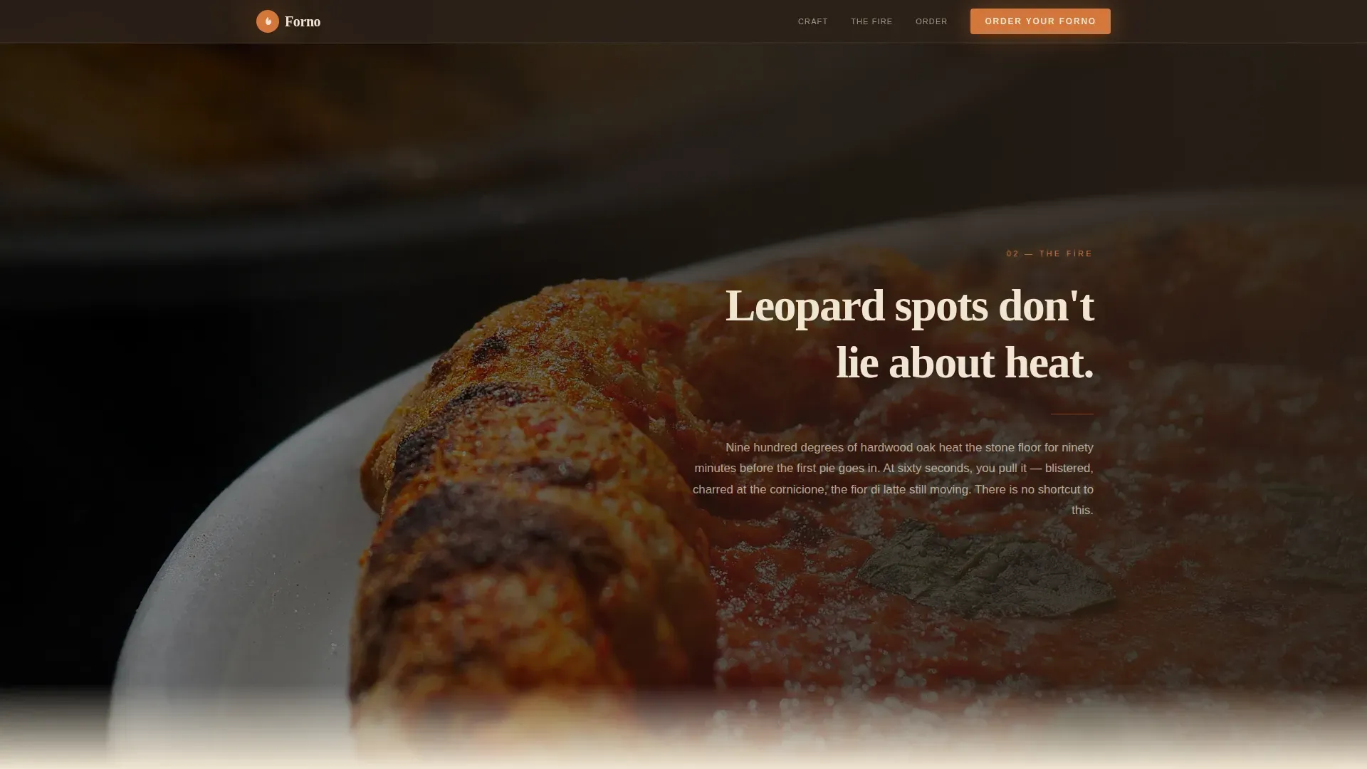 Artisan Mobile Pizza Oven Landing Page Template