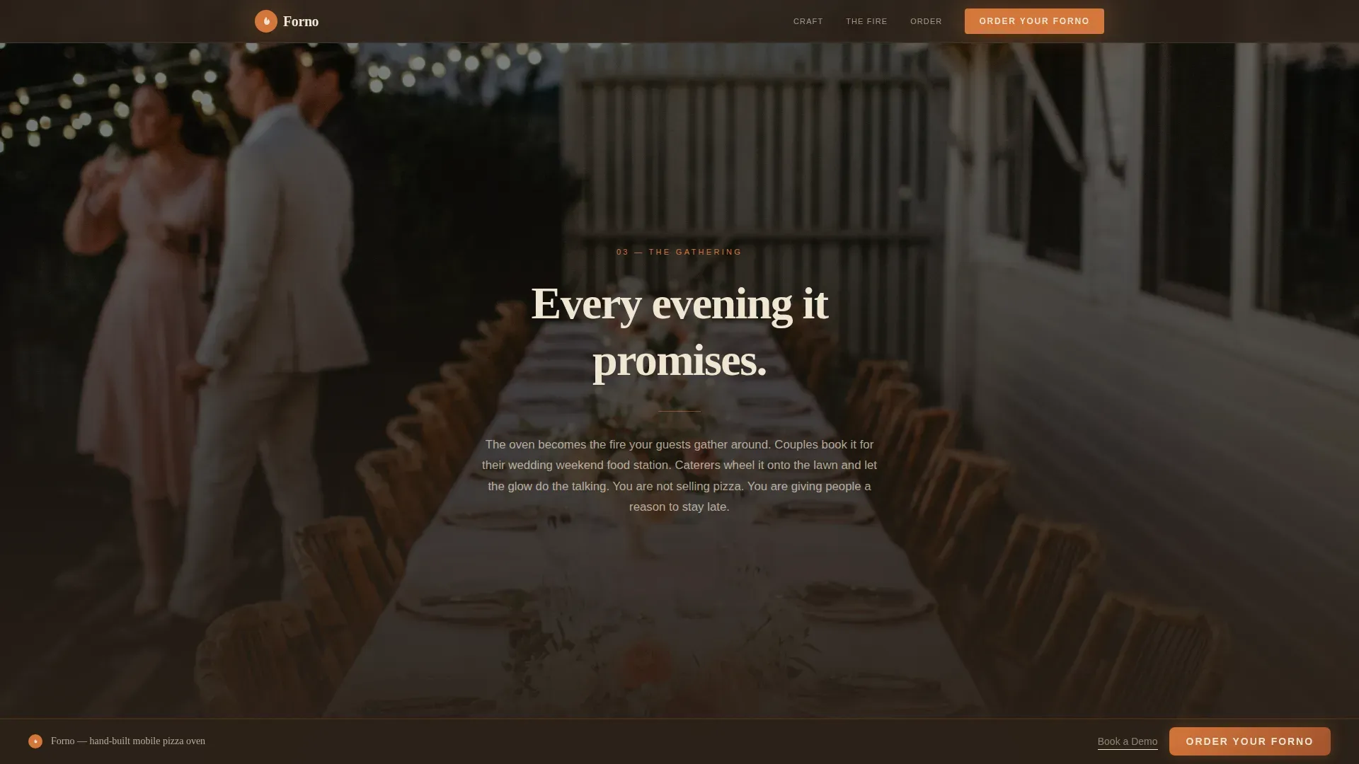 Artisan Mobile Pizza Oven Landing Page Template