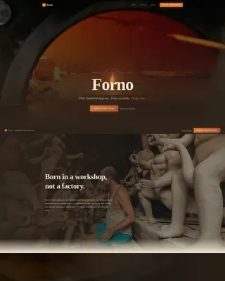 Artisan Mobile Pizza Oven Landing Page Template