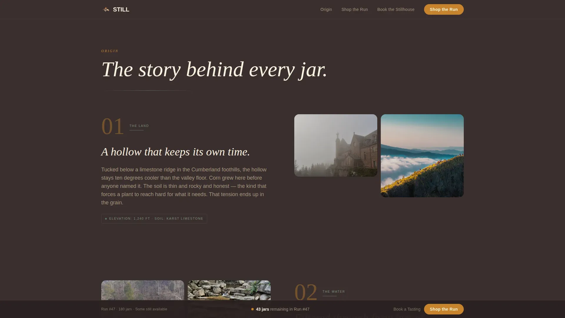 Haute Craft Moonshine Distillery Landing Page Template