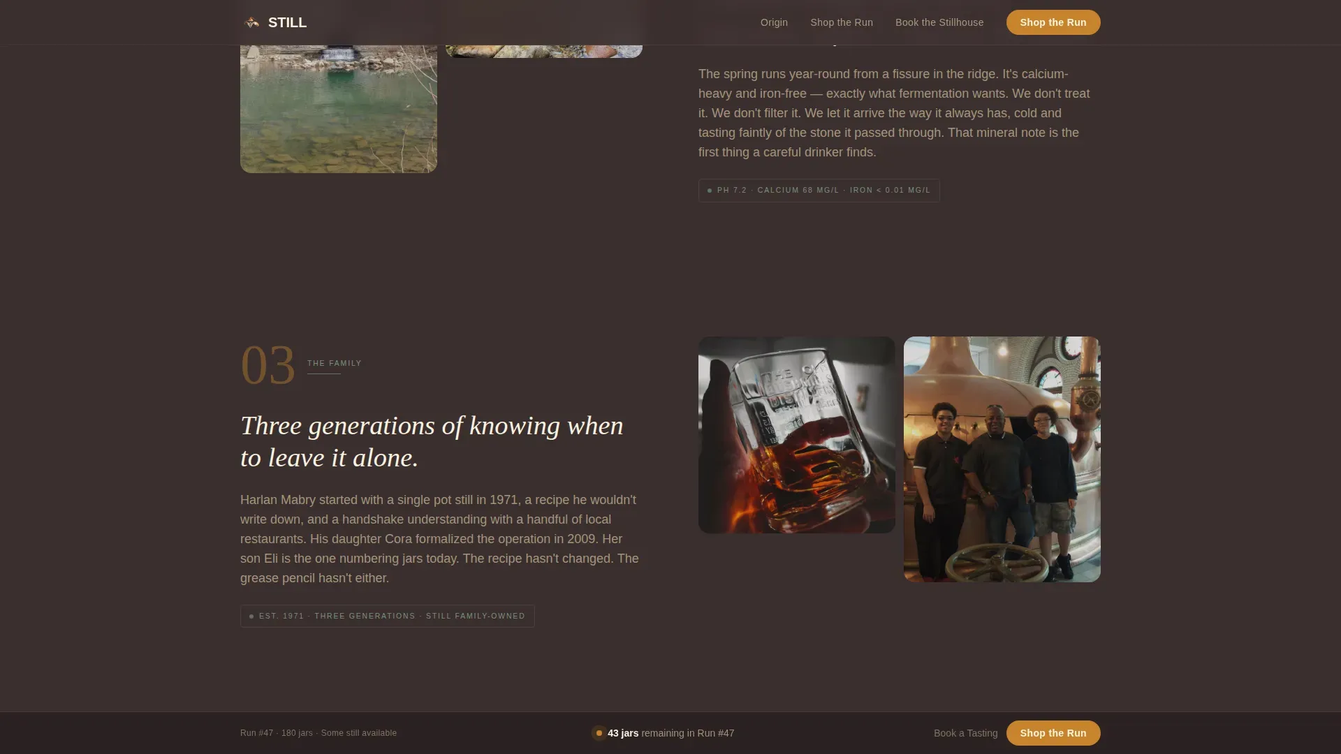 Haute Craft Moonshine Distillery Landing Page Template