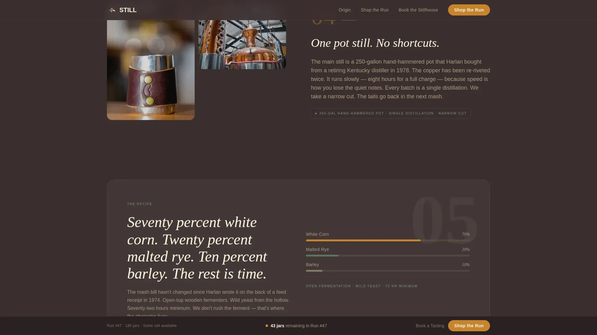 Haute Craft Moonshine Distillery Landing Page Template