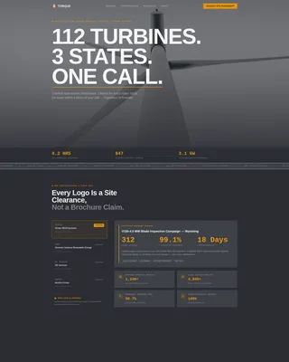 Elite Wind Technician Landing Page Template