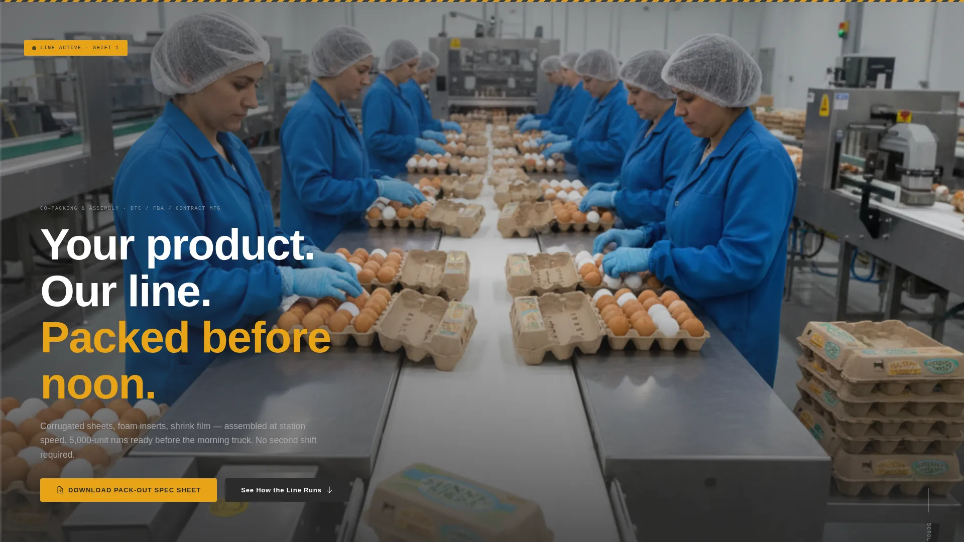 Packaging Manufacturing Cost Calculator Website Template