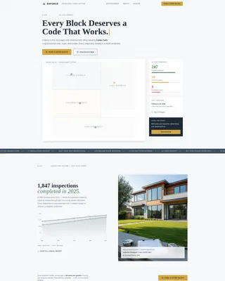 Code Enforcement Government Professional Website Template