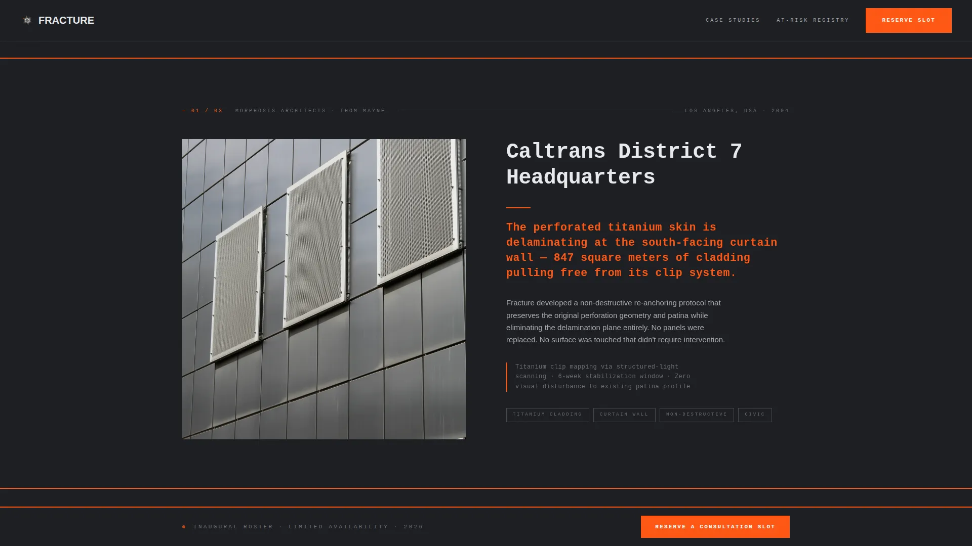 Deconstructivist Architecture Pre-Launch Website Template