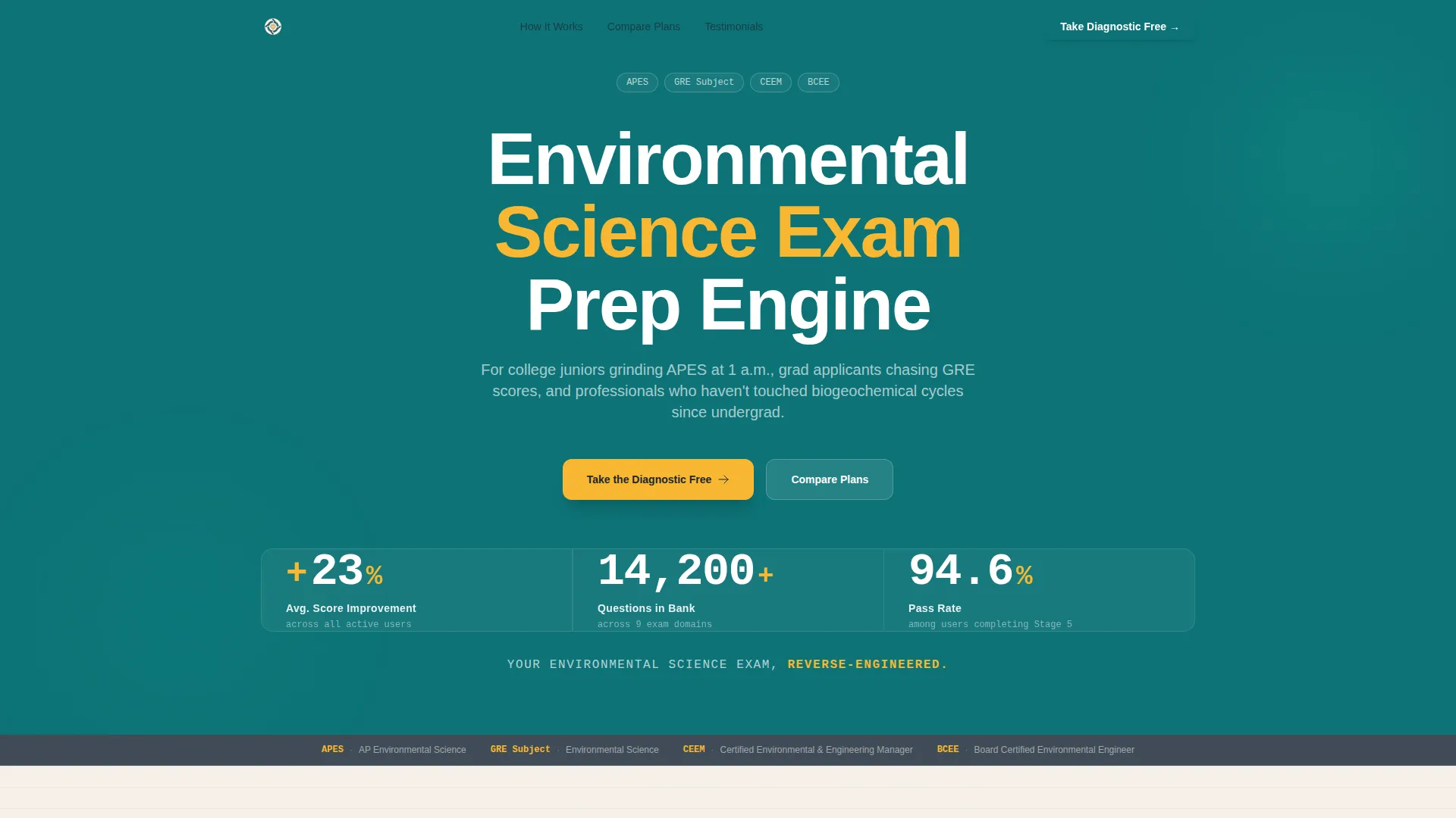 Intelligent Environmental Science Landing Page Template