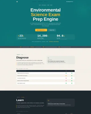 Intelligent Environmental Science Landing Page Template