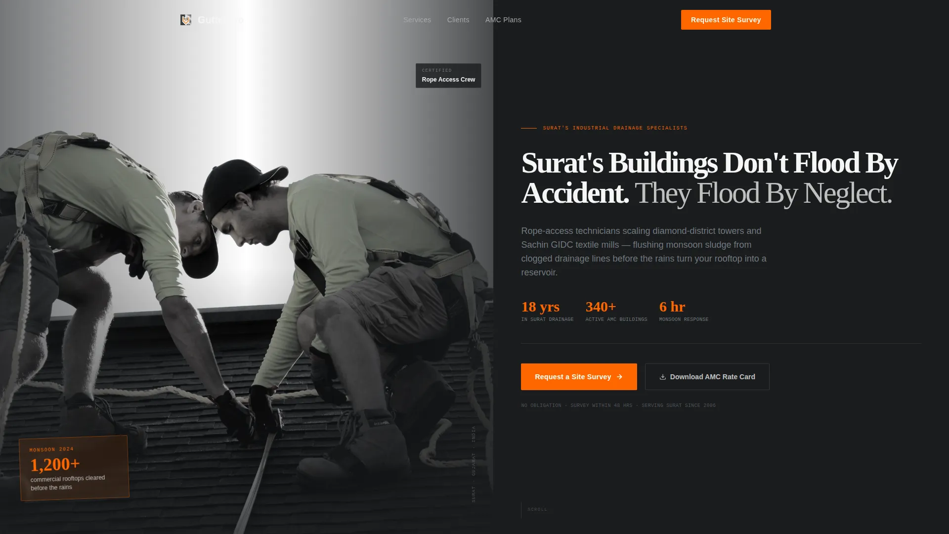 Industrial Drainage | Free Website Template | Rocket