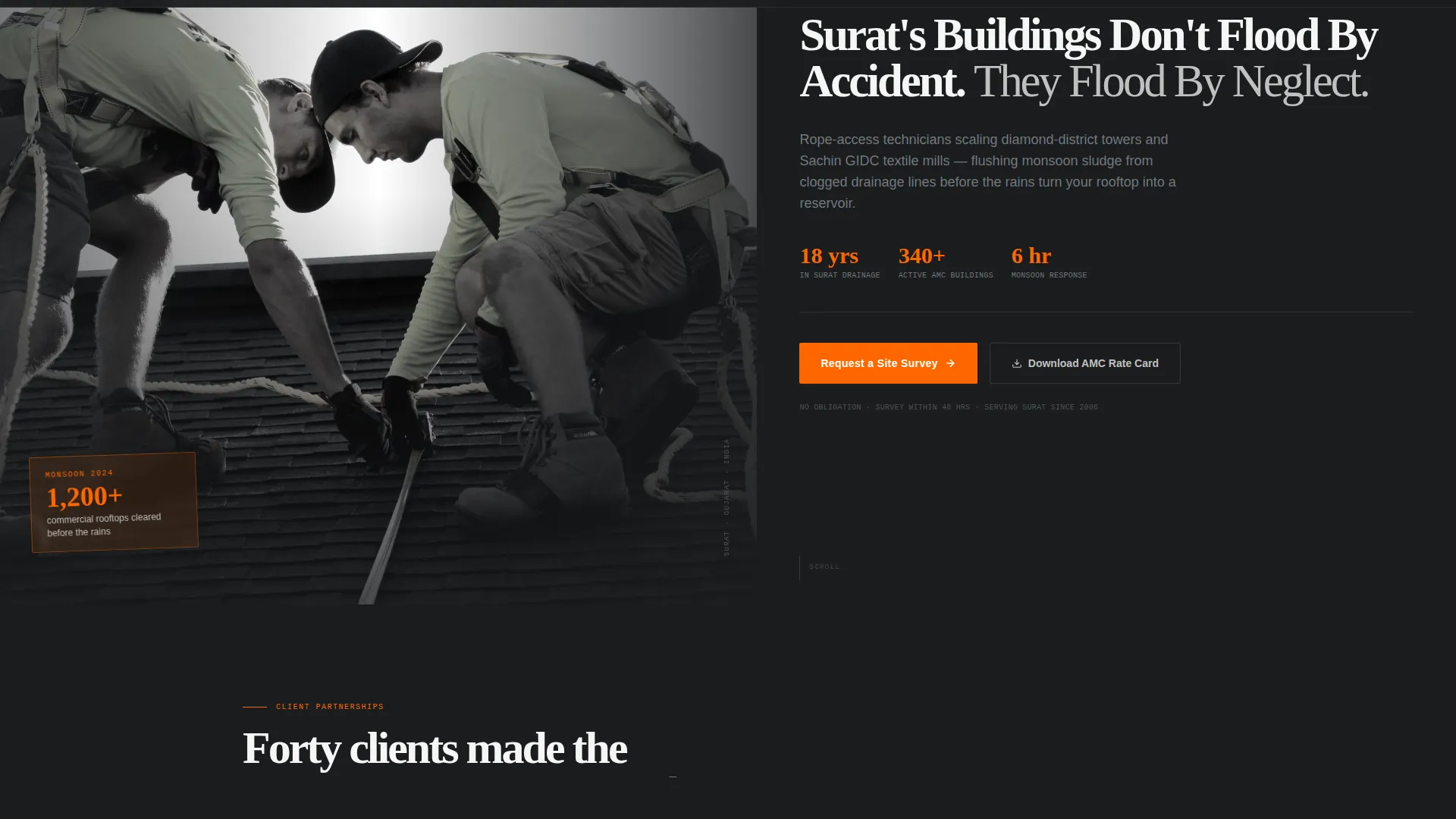 Industrial Drainage | Free Website Template | Rocket