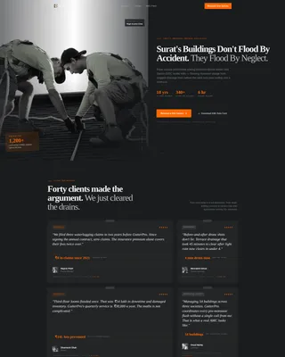 Industrial Drainage | Free Website Template | Rocket