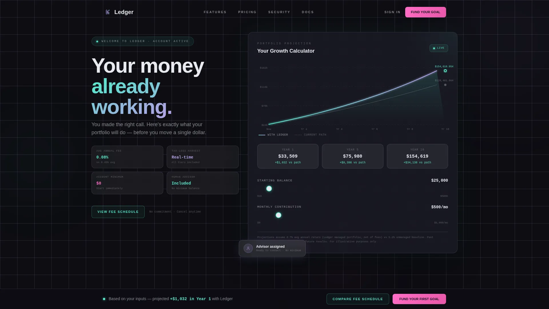 Authoritative Accounting Services Landing Page Template