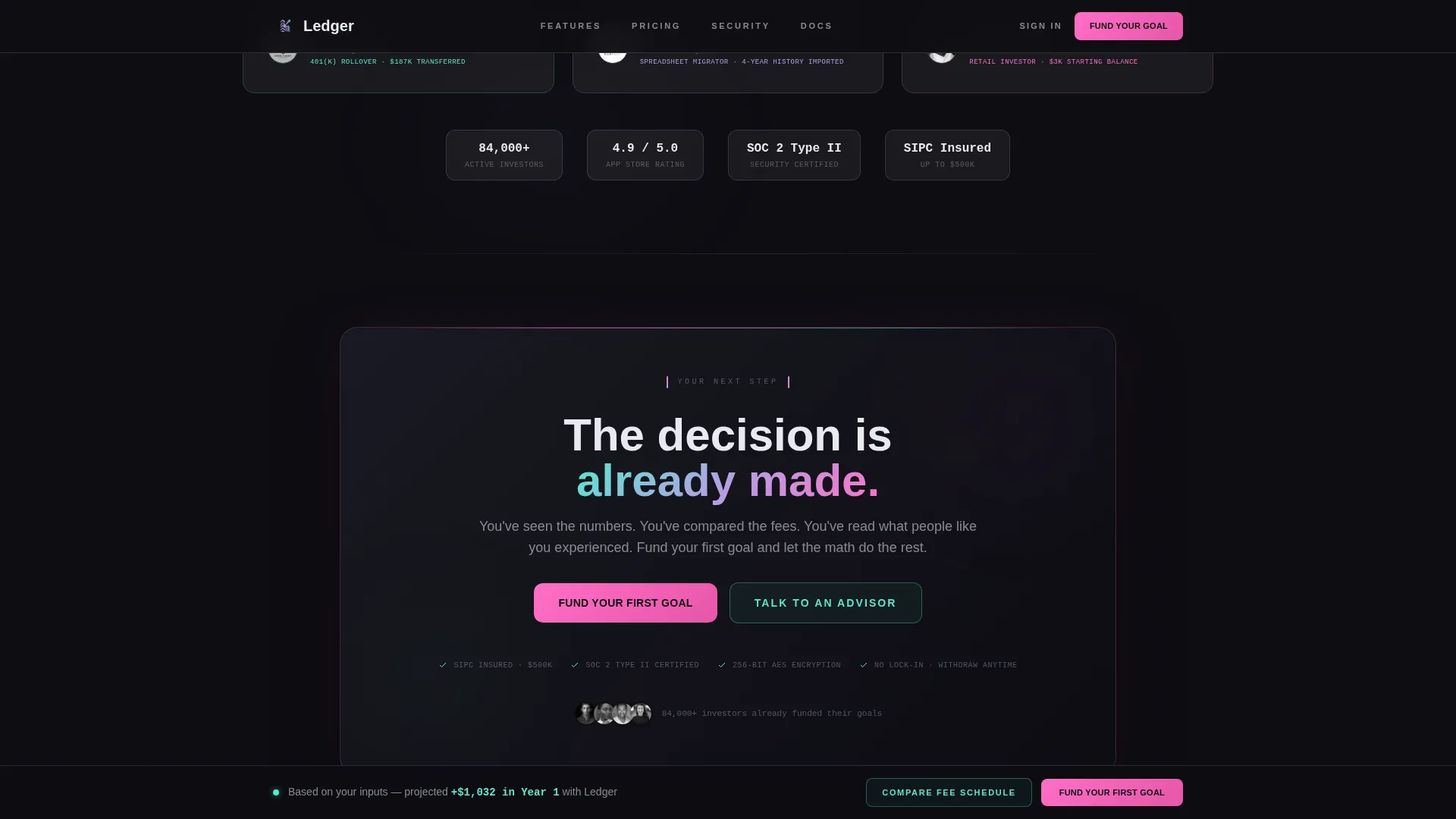 Authoritative Accounting Services Landing Page Template