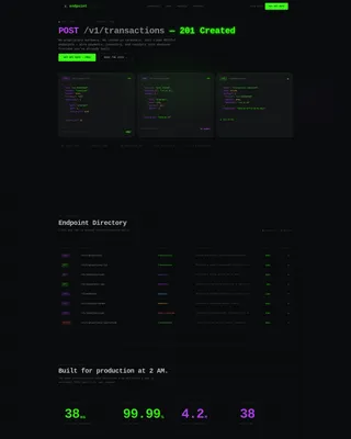 Powerful API-First Landing Page Template