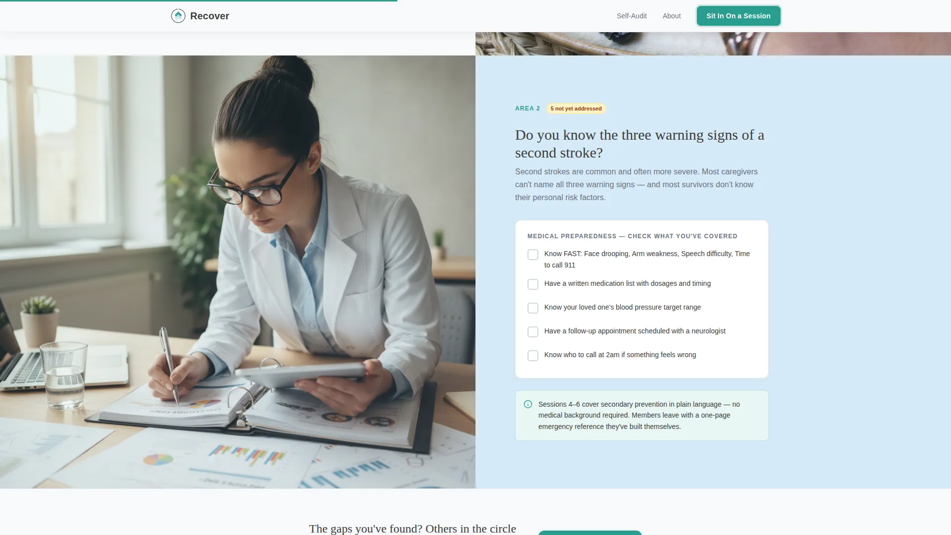 Stroke Recovery Care Professional Website Template