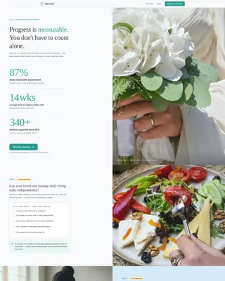 Stroke Recovery Care Professional Website Template