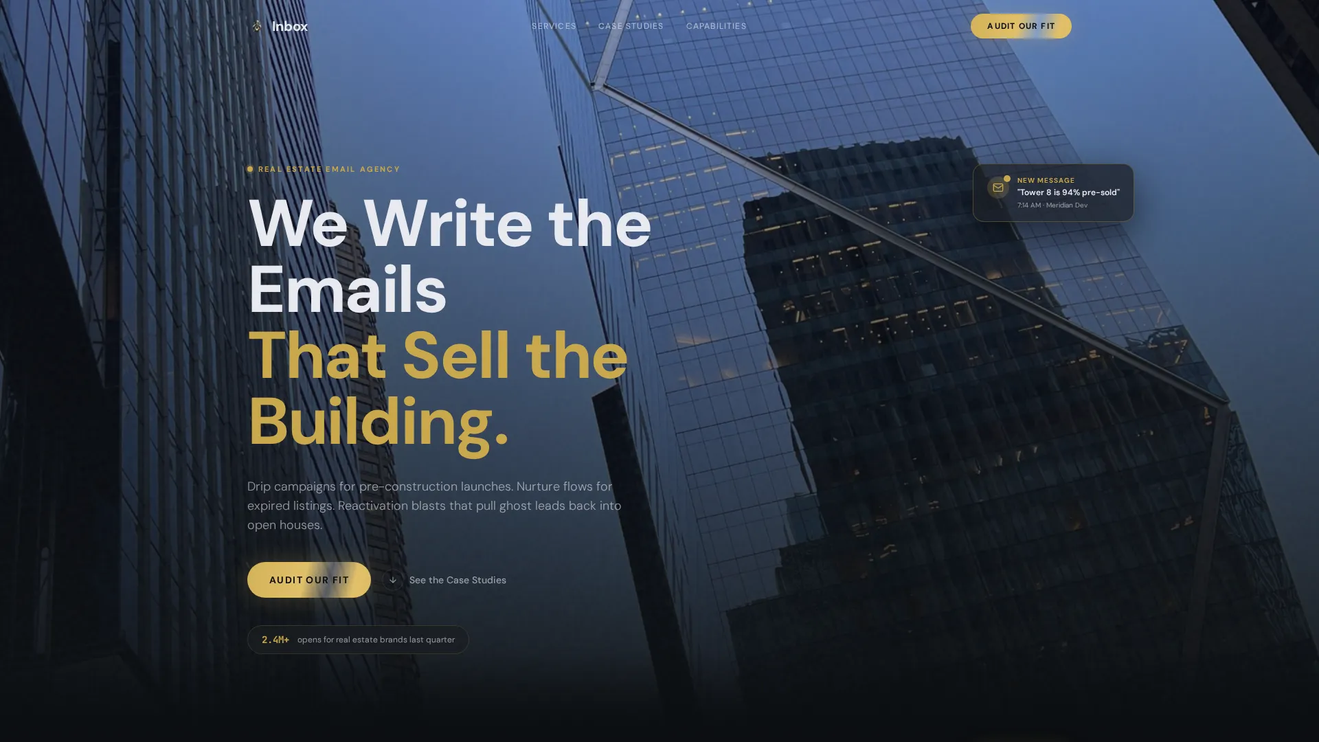 Trusted Commercial Real Estate Landing Page Template