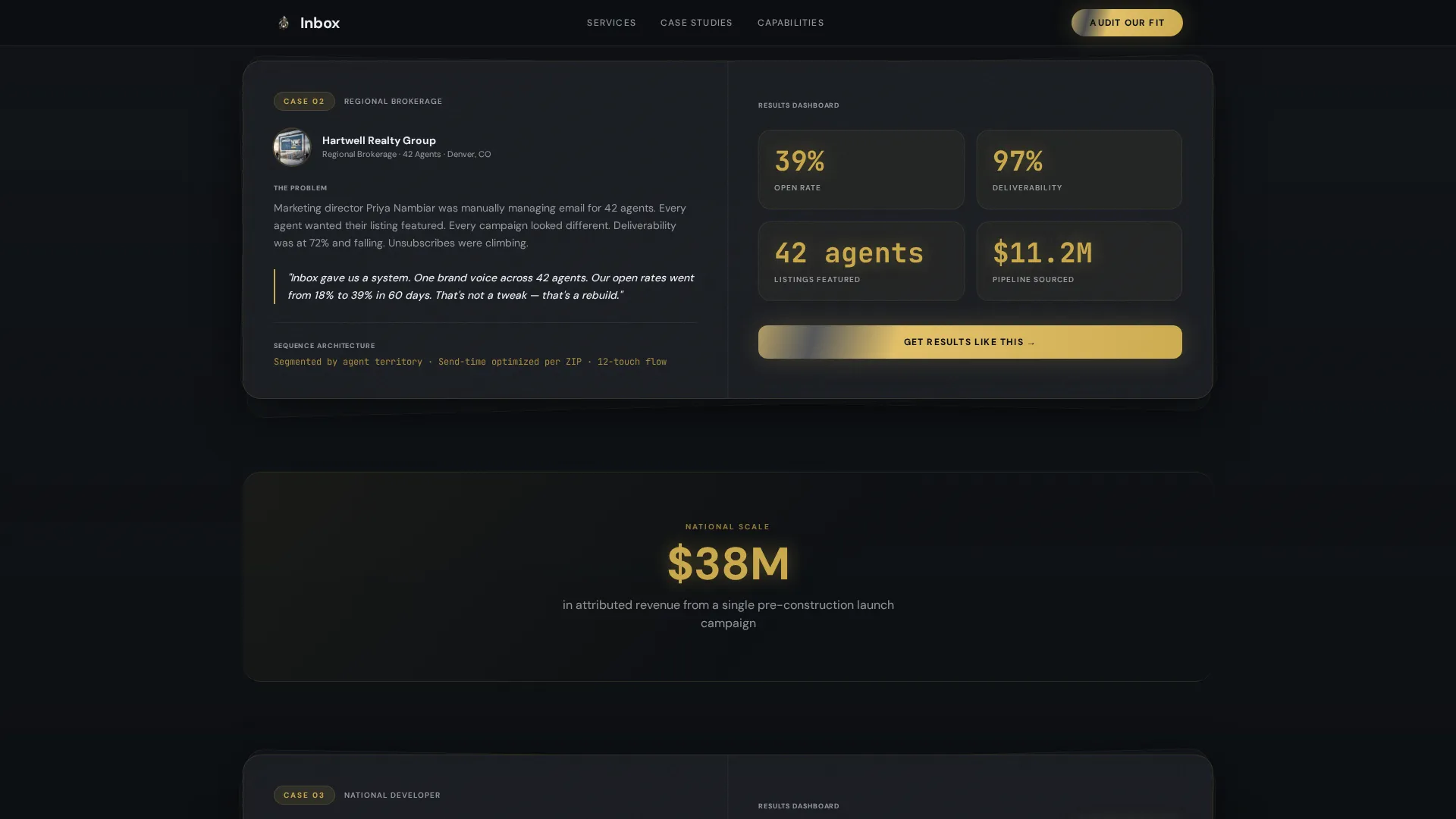 Trusted Commercial Real Estate Landing Page Template