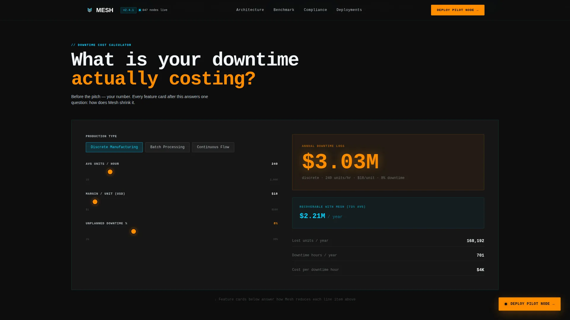 Decentralized MES Landing Page Template