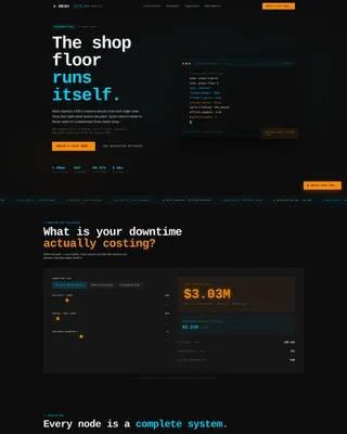 Decentralized MES Landing Page Template