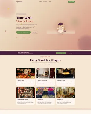 Artisan Grocery Landing Page Template