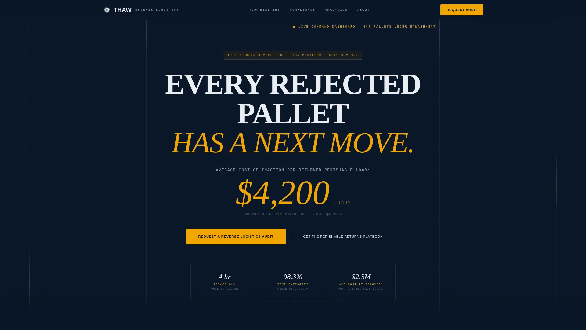 Precision Cold Chain | Free Website Template | Rocket