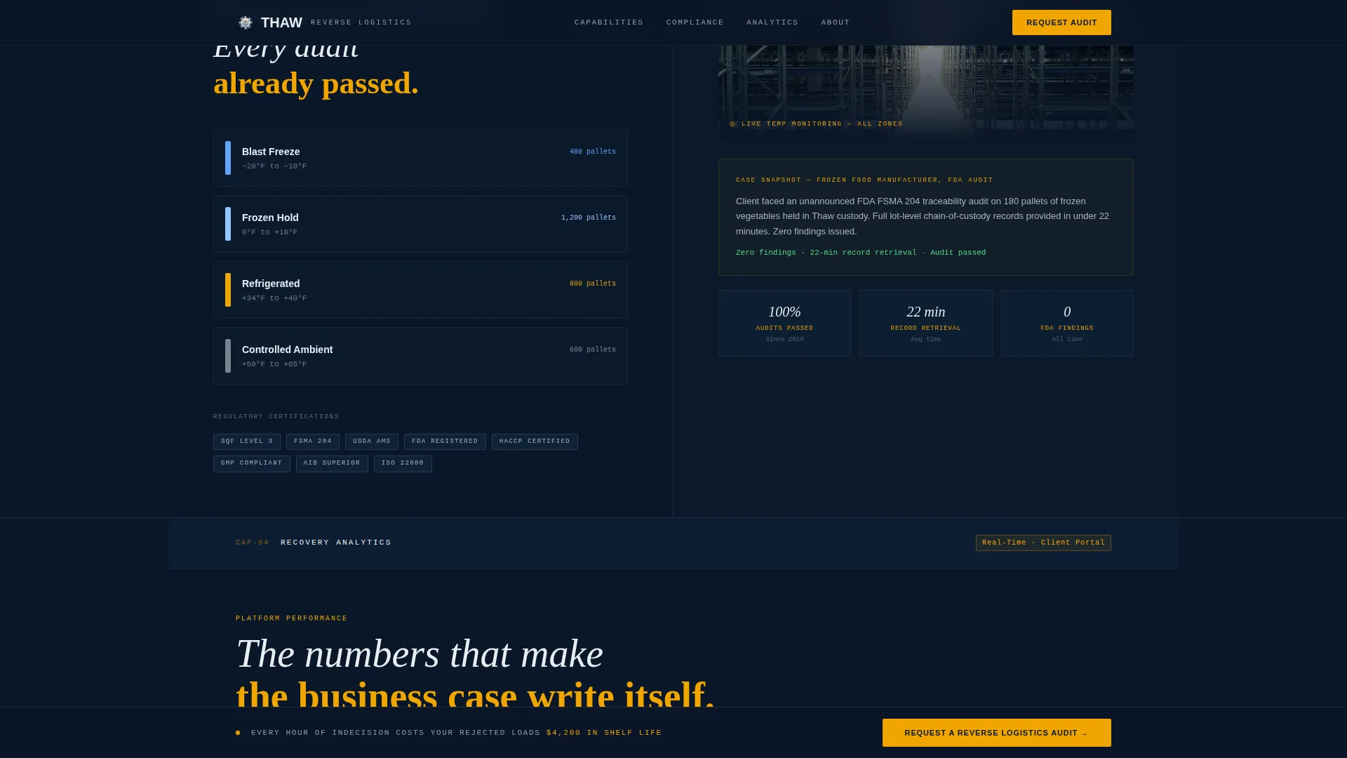 Precision Cold Chain | Free Website Template | Rocket