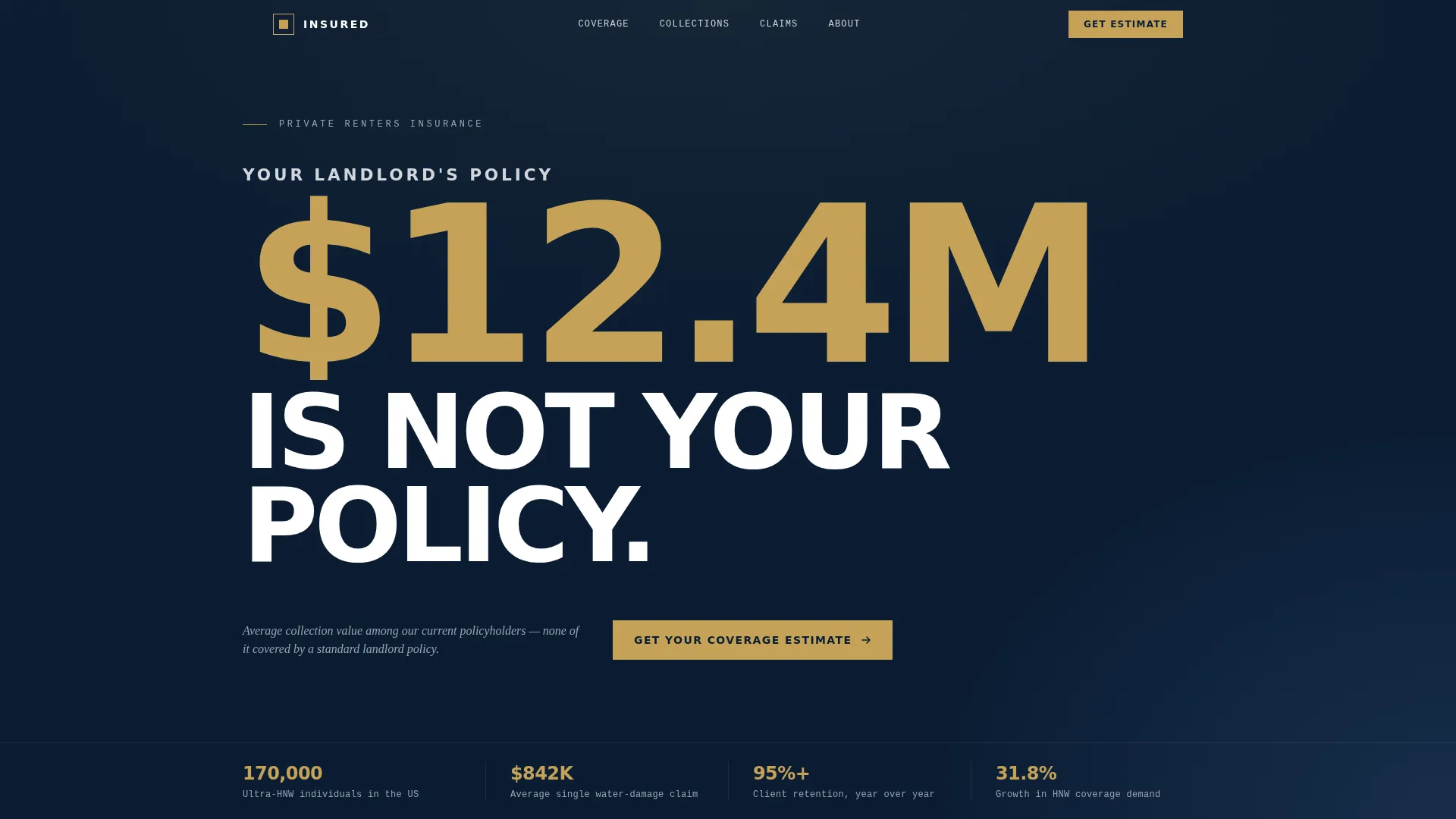 Complete High Net Worth Individual Insurance Professional Website Template