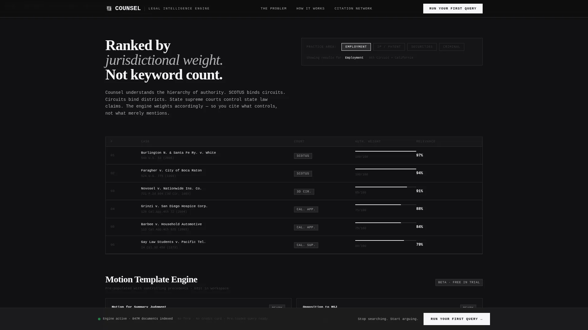 Legal AI Research Landing Page Template