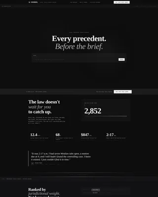 Legal AI Research Landing Page Template
