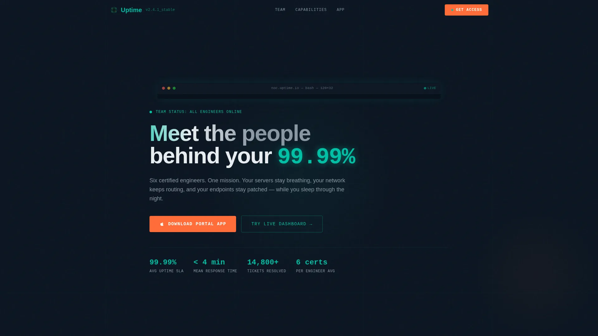 Reliable IT Services Landing Page Template