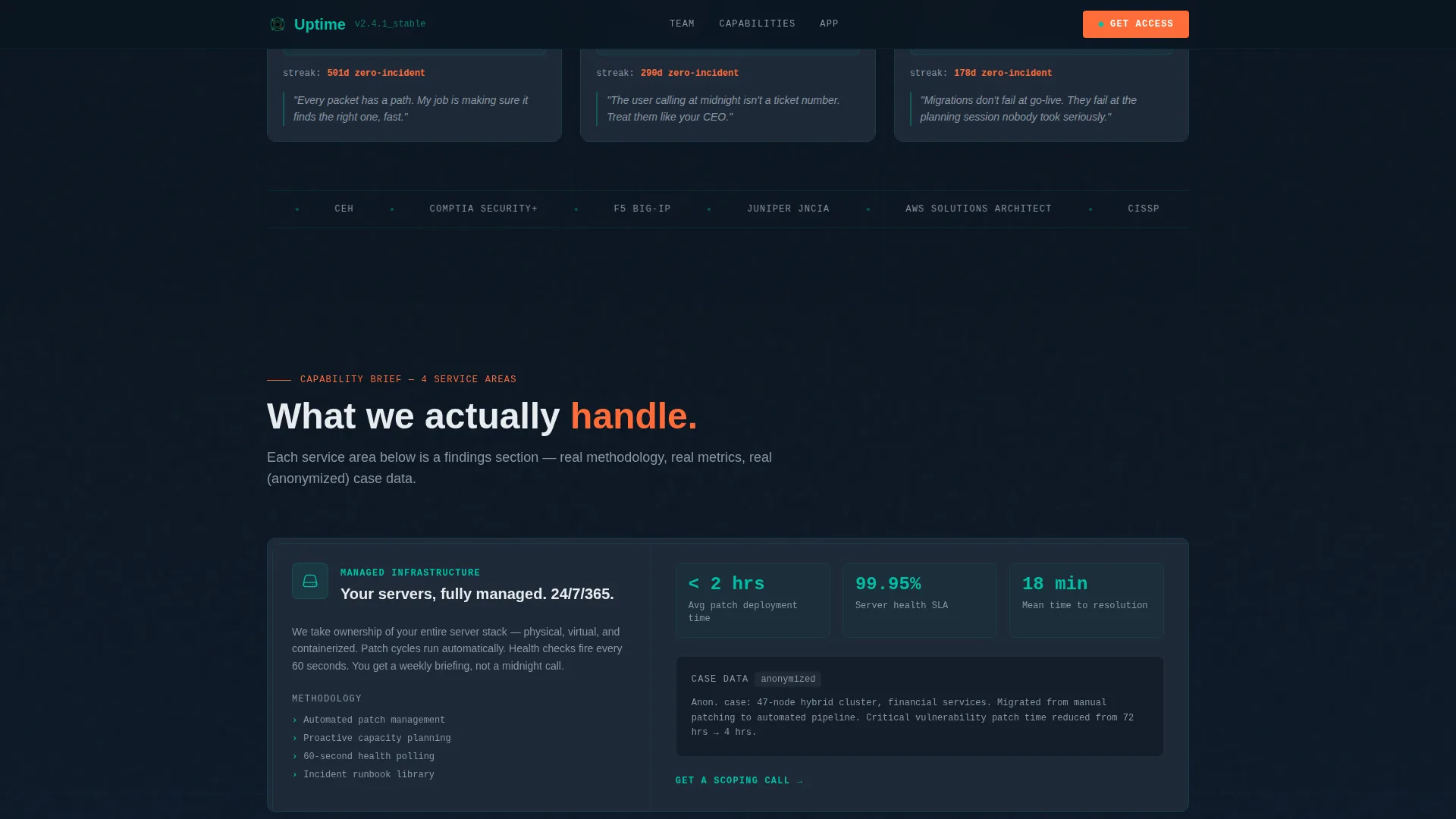 Reliable IT Services Landing Page Template