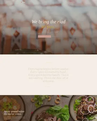 Moroccan Food Truck Event Registration Landing Page Template