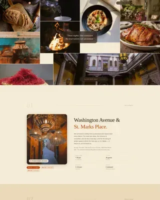 Moroccan Pop-Up Restaurant Landing Page Template