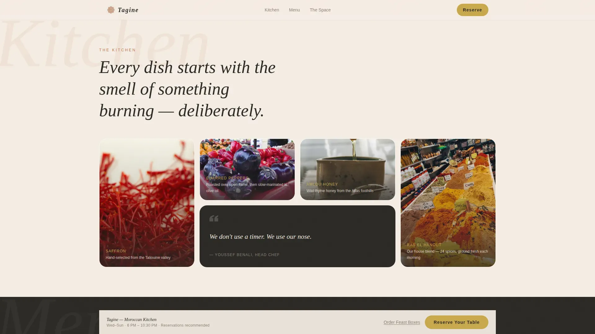 Premium Regional & Ethnic Restaurant Appointment Booking Website Template