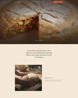 Moroccan Supper Club Landing Page Template