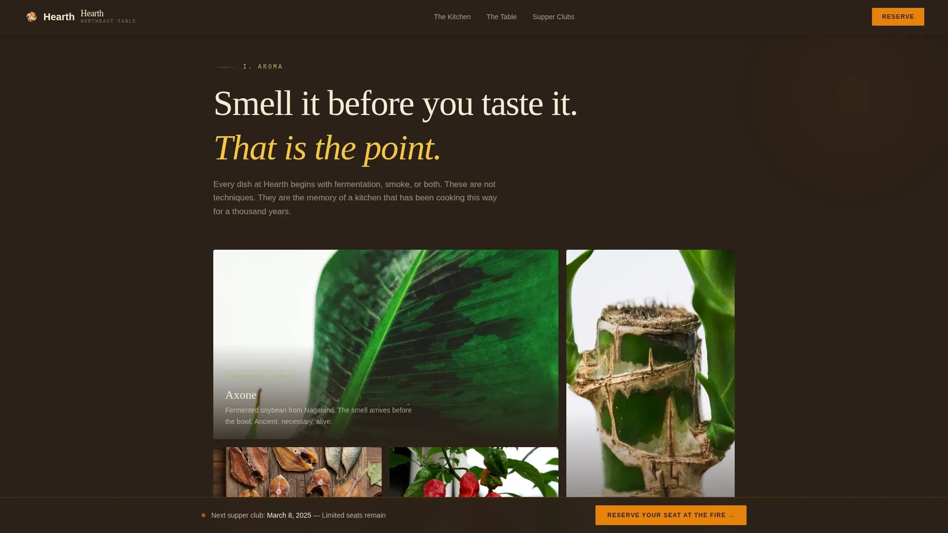 Indian Supper Club Landing Page Template