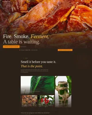 Indian Supper Club Landing Page Template