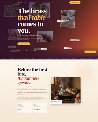 Haute Craft Nepalese Catering Landing Page Template
