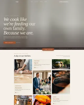 Nicaraguan Catering Landing Page Template