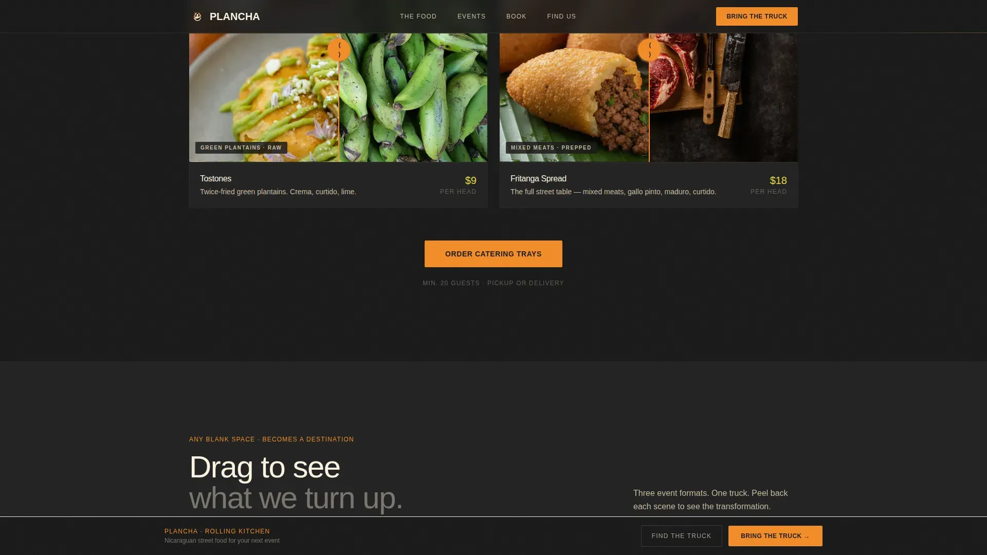 Warm Artisan North African Restaurant Landing Page Template