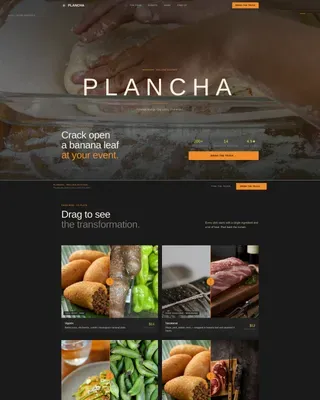 Warm Artisan North African Restaurant Landing Page Template