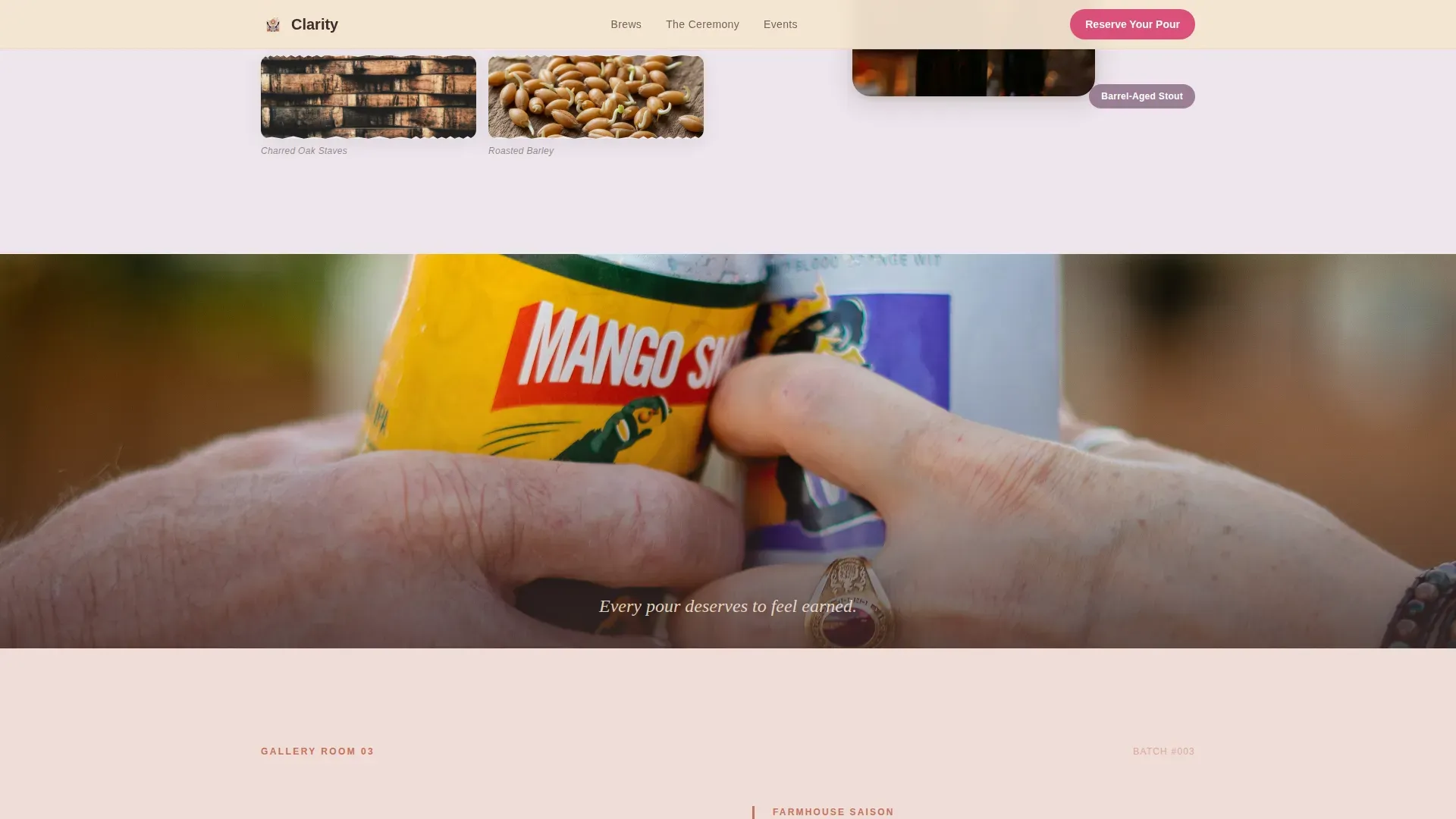 Haute Craft Non-Alcoholic Brewery Landing Page Template