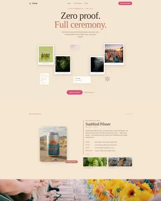 Haute Craft Non-Alcoholic Brewery Landing Page Template