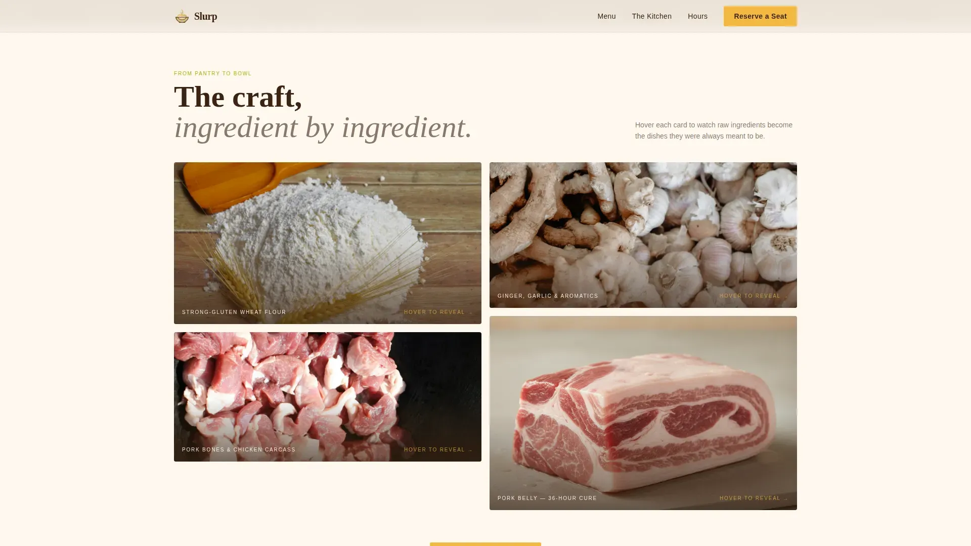 Regional & Specialty Restaurant Appointment Booking Website Template