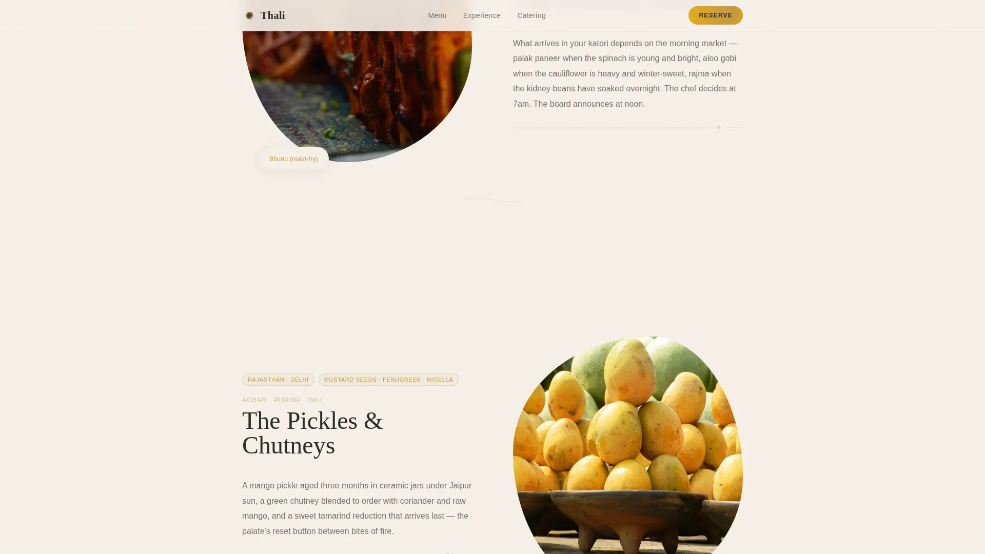 Regional & Specialty Restaurant Professional Website Template
