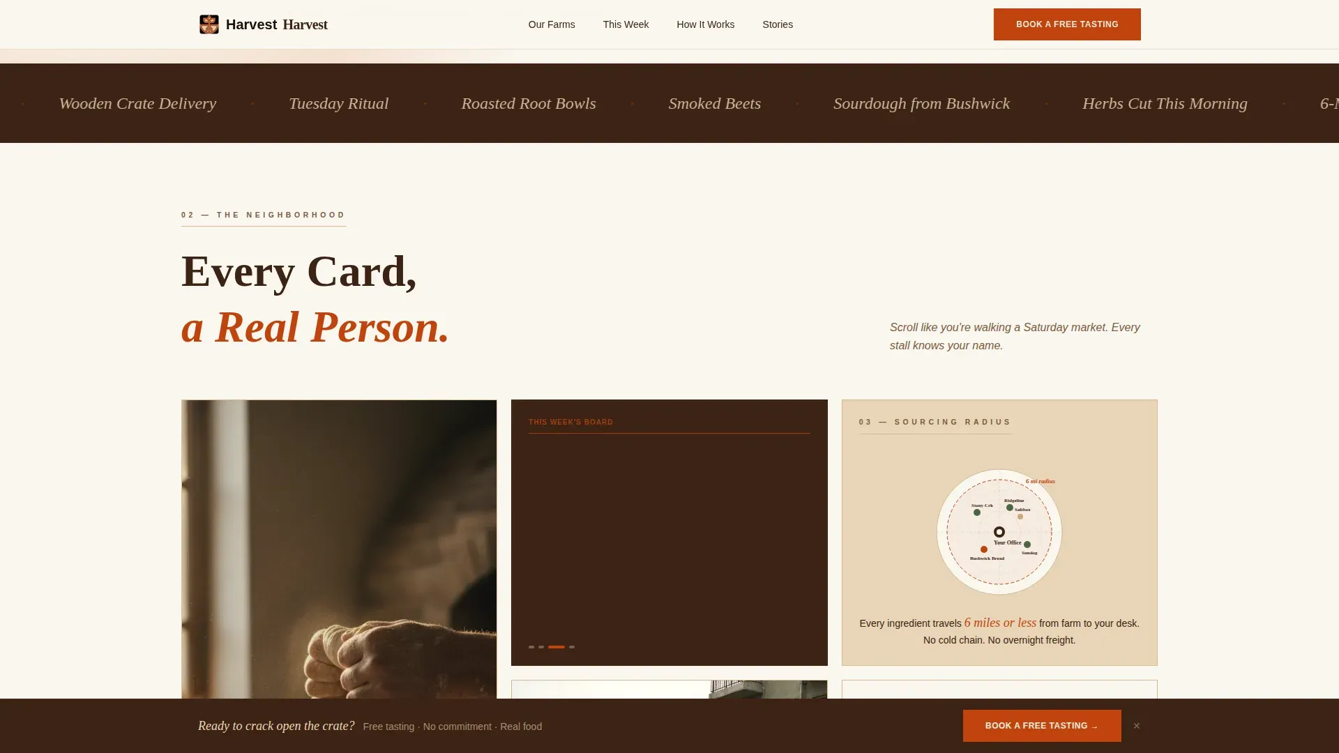 Farm Fresh Office Lunch Subscription Landing Page Template