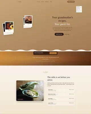 Omani Catering Landing Page Template | Warm Stone